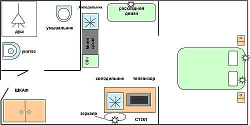 Однокомнатный увеличенный номер СТАНДАРТ корпус Парк