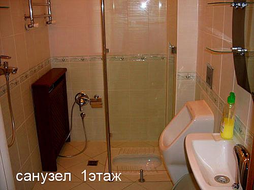 дом с бассейном в Алуште санузел